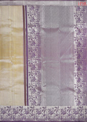 Mellow Yellow Kanchipuram Jacquard Silk Saree