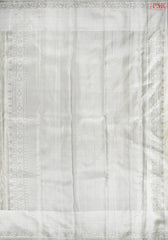 Pastel Grey Kanchipuram Jacquard Tissue Silk Saree