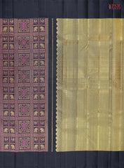 Black Kanchipuram Silk Saree