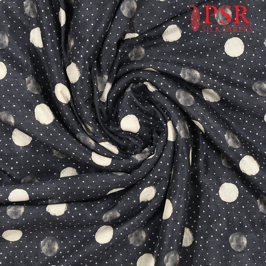 Black Semi Tassar Running Material