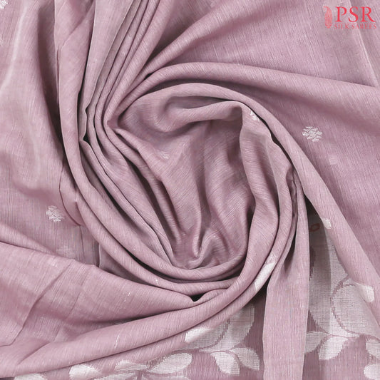 Dull Pink Byloom Cotton Saree
