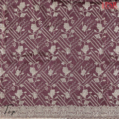 Burgundy Semi Georgette Dress Material