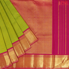 Chartreuse Green Kanchipuram Silk Saree