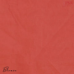 Dark Indian Red Kovai Cotton Saree