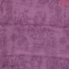 Off White & Turquoise Assam Saree