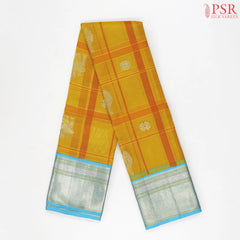 Tuscany Yellow Kora Kanchipuram Silk Saree