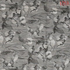 Fossil Grey Kadhi Tussar Silk Saree