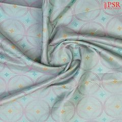 Adriatic Mist Blue Kanchipuram Silk Saree