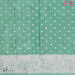 Peacock Cyan Georgette Saree