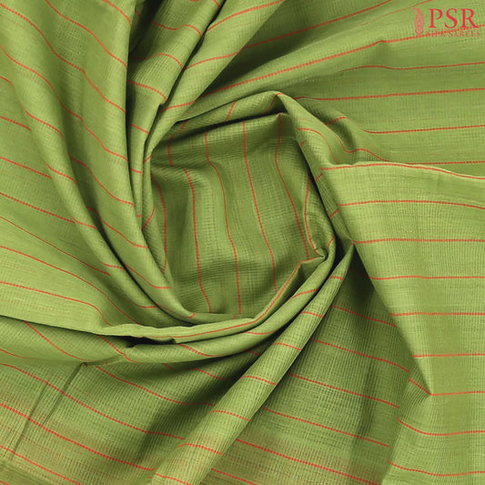 Olive Drab Green Mangalagiri Cotton Saree