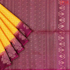 Yellow Soft Silk Saree