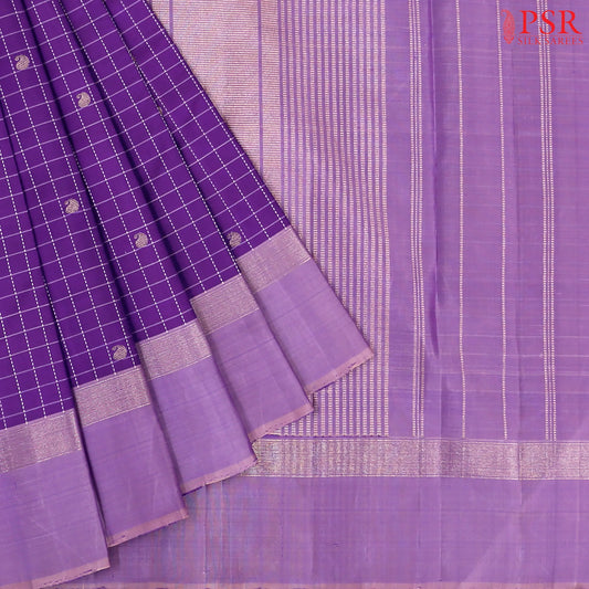 Violet Kanchipuram Silk Saree