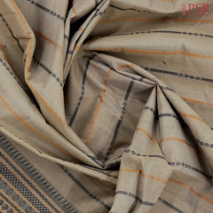 Taupe Grey Kalakshetra Kovai Cotton Saree