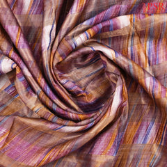 Onion Purple Ghicha Kadhi Tussar Silk Saree