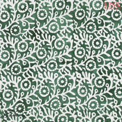 Army Green Cotton Dress Material