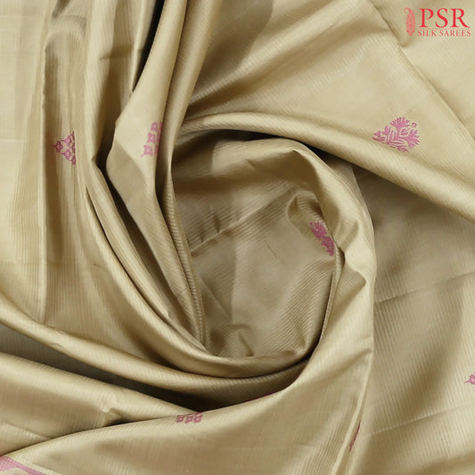 Parchement Beige Soft Silk Saree