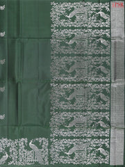 Bottle Green Soft Silk Saree