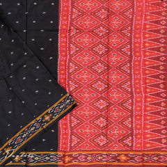 Dark Mustard Yellow Pochampally Silk Dress Material