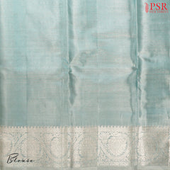 Mint Green Kanchipuram Tissue Silk Saree