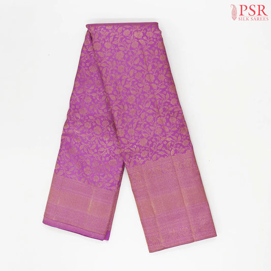 Fuchsia Pink Kanchipuram Jacquard Silk Saree
