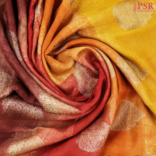 Four Colored Chanderi Silk Cotton Saree