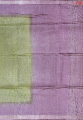 Light Green Semi Tussar Saree