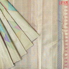 Multicolor Kanchipuram Jacquard Tissue Silk Saree