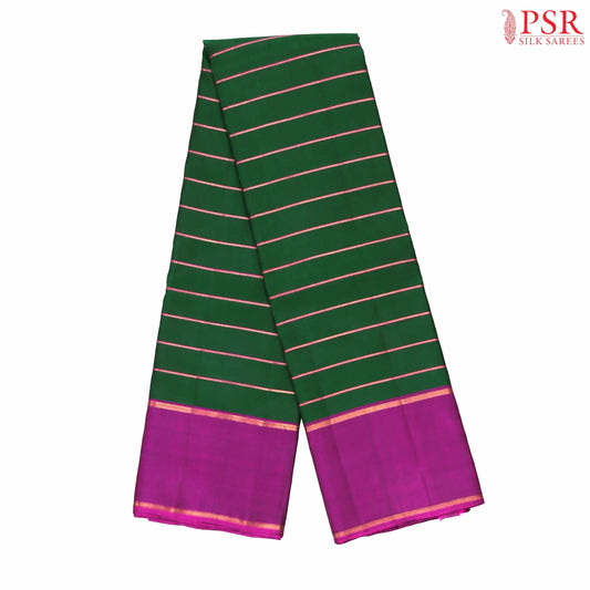 Dark Green Kanchipuram Silk Saree