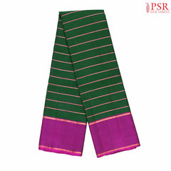 Dark Green Kanchipuram Silk Saree