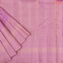 Fuchsia Pink Kanchipuram Jacquard Silk Saree
