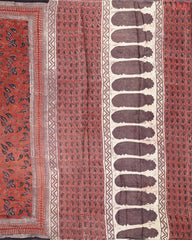 Antique Red Modal Silk Saree
