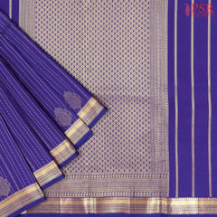 Indigo Fancy Kanchipuram Silk Saree