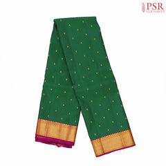 Dark Green Kanchipuram Silk Saree