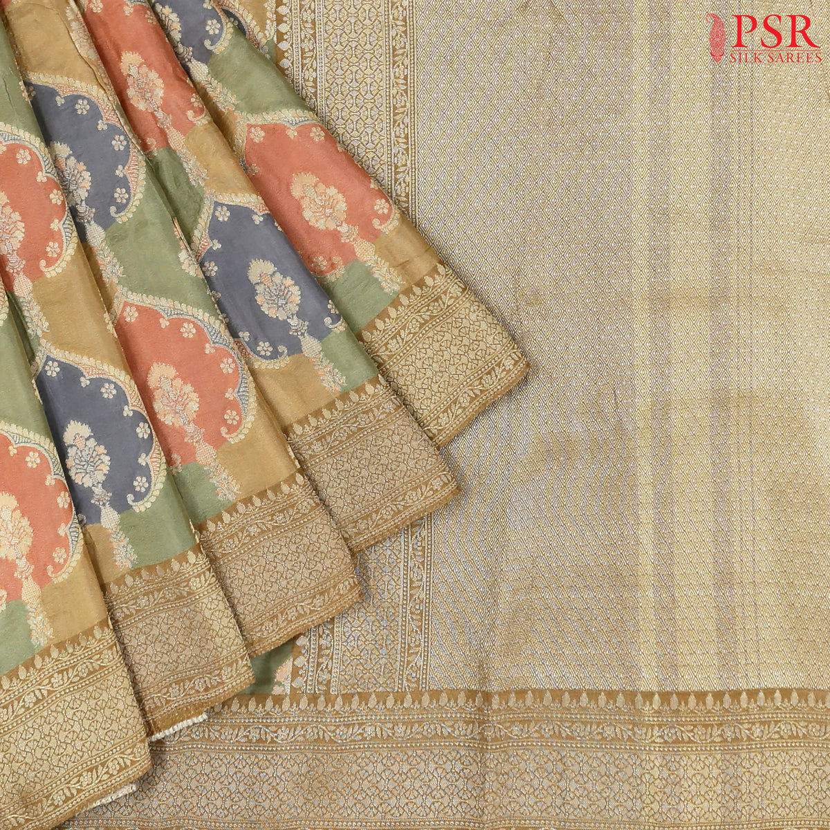 Tan Semi Banaras Saree
