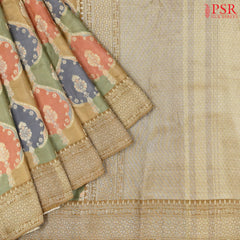 Tan Semi Banaras Saree