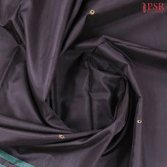 Charcoal Black Vazhainaar Silk Saree
