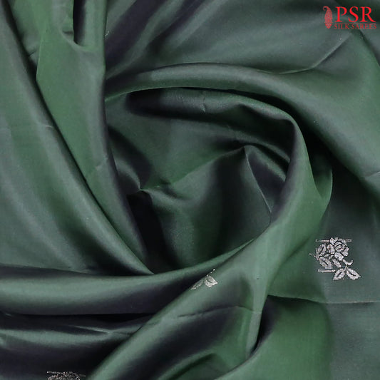 Bottle Green Soft Silk Saree