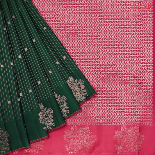 Dark Green Fancy Kanchipuram Silk Saree