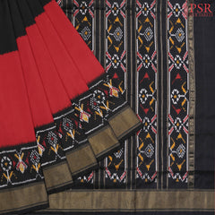 Tricolor Pochampally Ikat Silk Saree