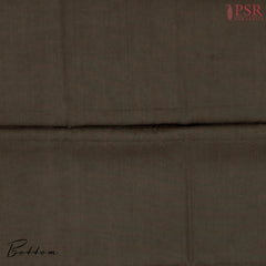 Mocha Brown Tassar Silk Dress Material