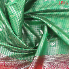 Emerald Green Art Silk Jacquard Saree