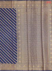 Dark Blue Semi Dupion Saree