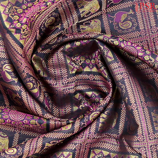 Black Kanchipuram Silk Saree