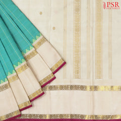 Mint Blue Kanchipuram Silk Saree\