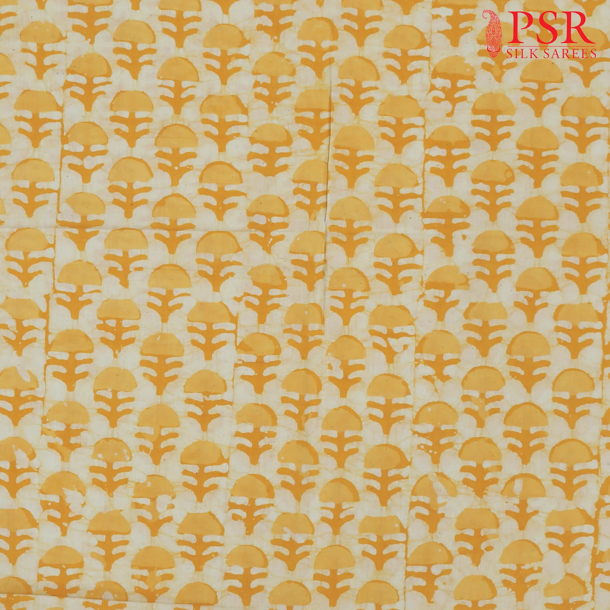 Yellow Batik Print Running Material