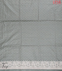 Laurel Grey Banaras Silk Cotton Dress Material