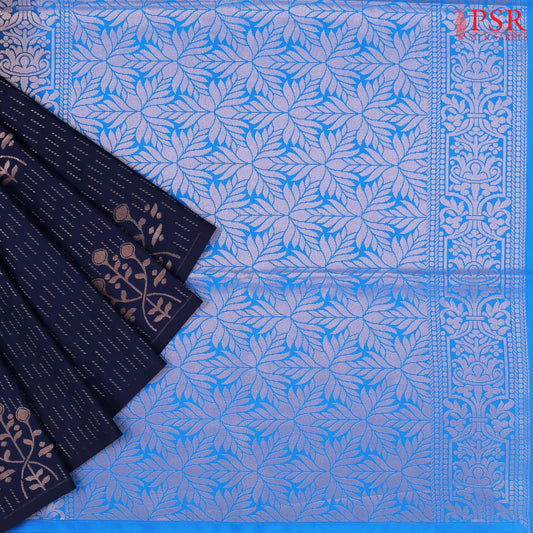 Midnight Blue Soft Art Silk Saree