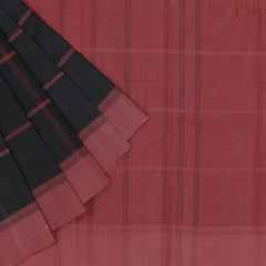 Black Kanchi Cotton Saree