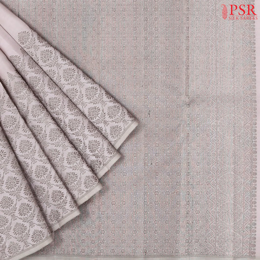 Soft Mauve Kanchipuram Silk Saree