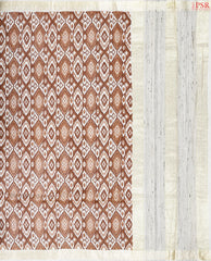 Beige & Copper Munga Silk Saree